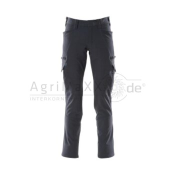 MASCOT Hose mit Schenkeltaschen sw/blau 76C52