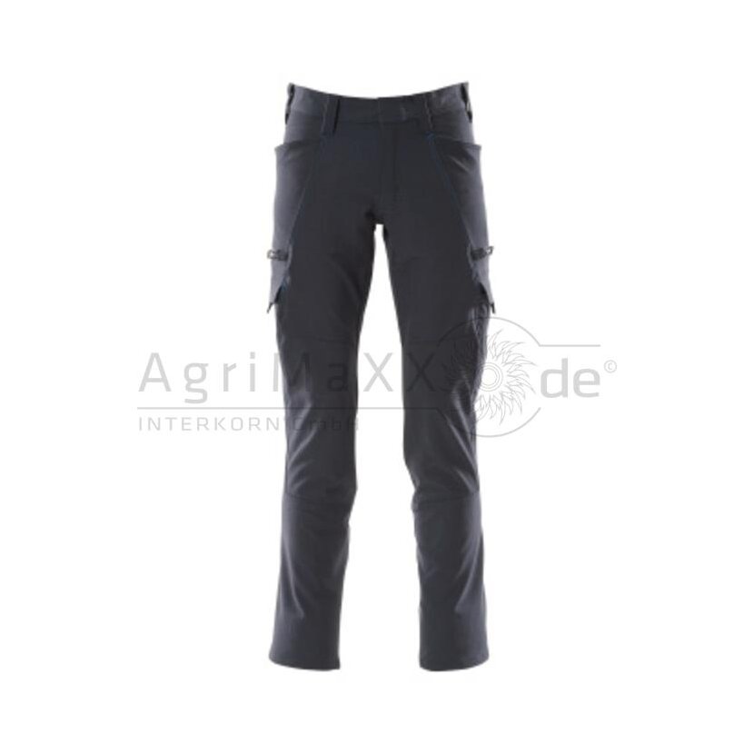 MASCOT Hose mit Schenkeltaschen sw/blau 90C51