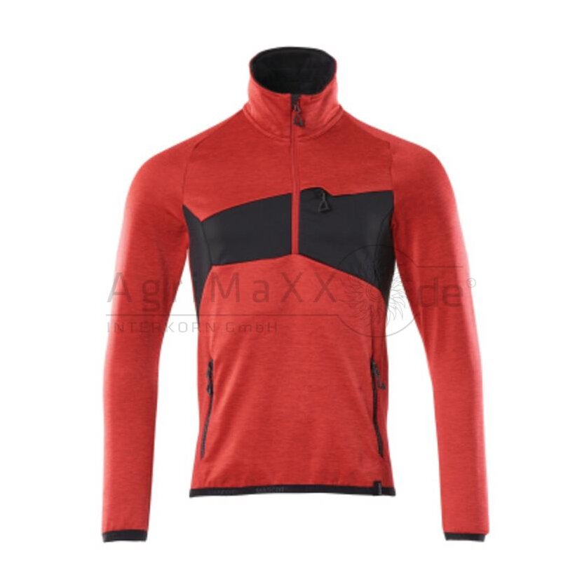 MASCOT Fleecepullover  Verkehrsrot/Schwarz 4XL