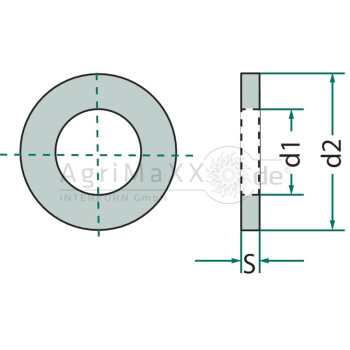 Passscheibe 14x20x1 DIN 988