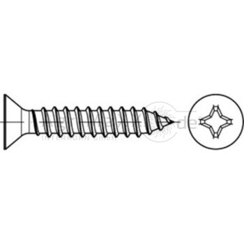 Senk-Blechschraube 3,5x32 DIN 7982
