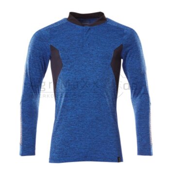MASCOT Polo-Shirt Langarm blau sw/blau 3XLONE