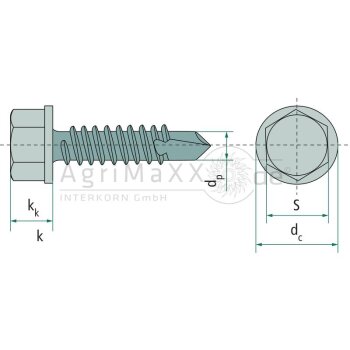 Bohrschraube 4,8x50 DIN 7504