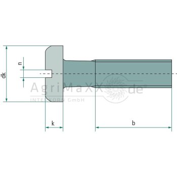 Flachkopfschraube M5x35 DIN 85