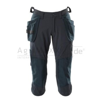 MASCOT Dreiviertel-Hose sw/blau C60
