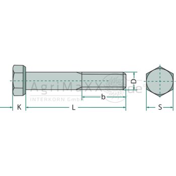 Sechskantschraube M10x55 DIN 960