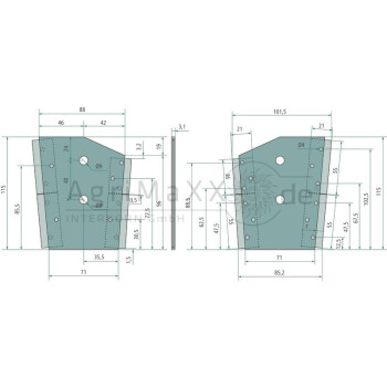 Hartmetallabstreifer - 3492031, 34910054