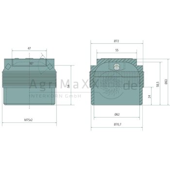Deckel M75x2 - 442341