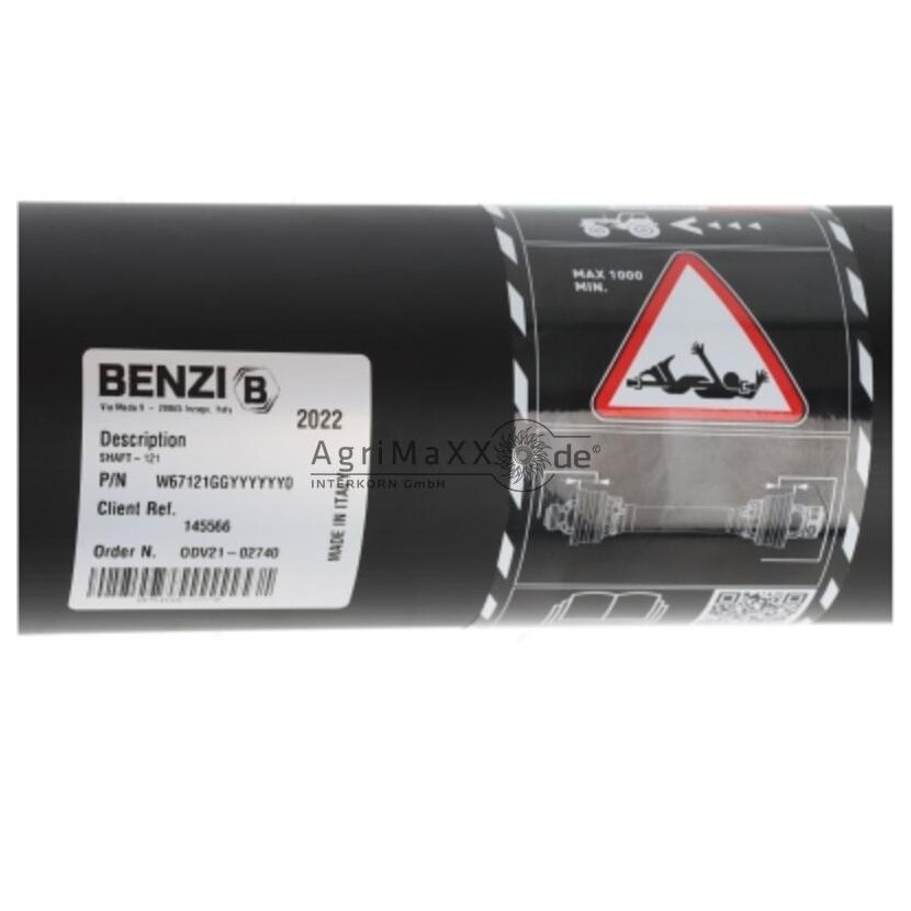BENZI Gelenkwelle CV7 WW80° ohne Gabel/Kreuz