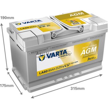 Varta Starterbatterie 12V 80Ah - 840080080C542