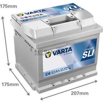 Varta Batterie Silver Dynamic 12 V / 52 Ah - 533072