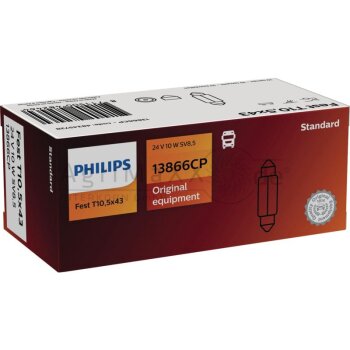 Philips Sofitte Festoon T10,5x43 10W - 13866CP -