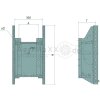 Anhängebock - Durchmesser: 254 mm