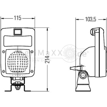 HELLA Arbeitsscheinwerfer - 1GA 997 506-631