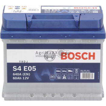 BOSCH Batterie S4 E05 12 V / 60 Ah - 0092S4E051