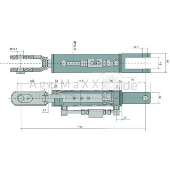 Hydraulische Hubstrebe