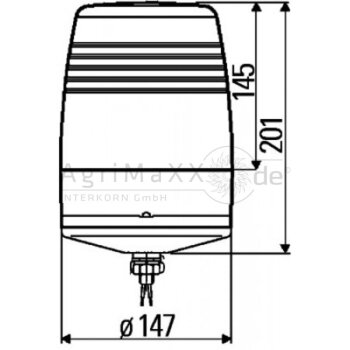HELLA Blitz-Kennleuchte, 12 V - 4552XD 009054001