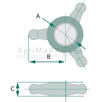 Kontermutter - Durchmesser: M22 x 2,5 mm