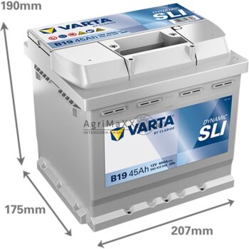 Varta Batterie Black Dynamic 12 V / 45 Ah - 5454120403122