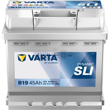 Varta Batterie Black Dynamic 12 V / 45 Ah - 5454120403122