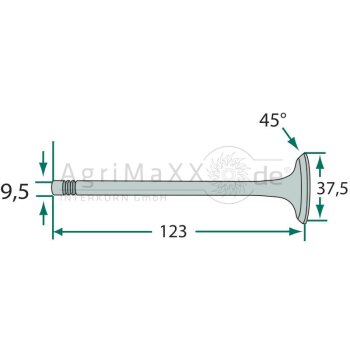 Perkins Auslassventil - 3142A051