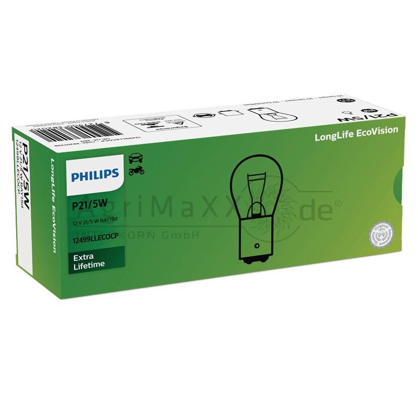Philips Kugellampe P21/5W - 12499LLECOCP -