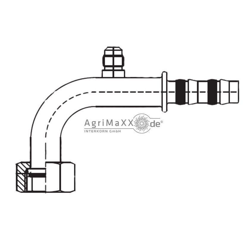Manuli Fitting 90° IG 7/8”-14-UNF 10 mit LPV - C47996-12-10
