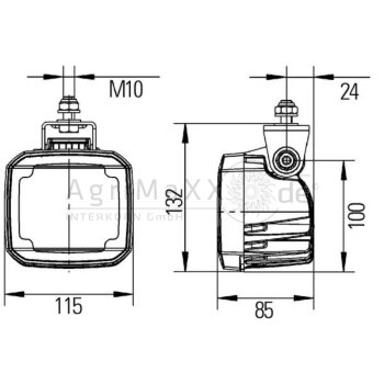 HELLA Arbeitsscheinwerfer LED - 1GA 995 506-011