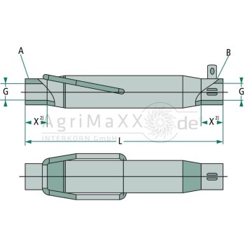 Hülse - Länge: 360 mm