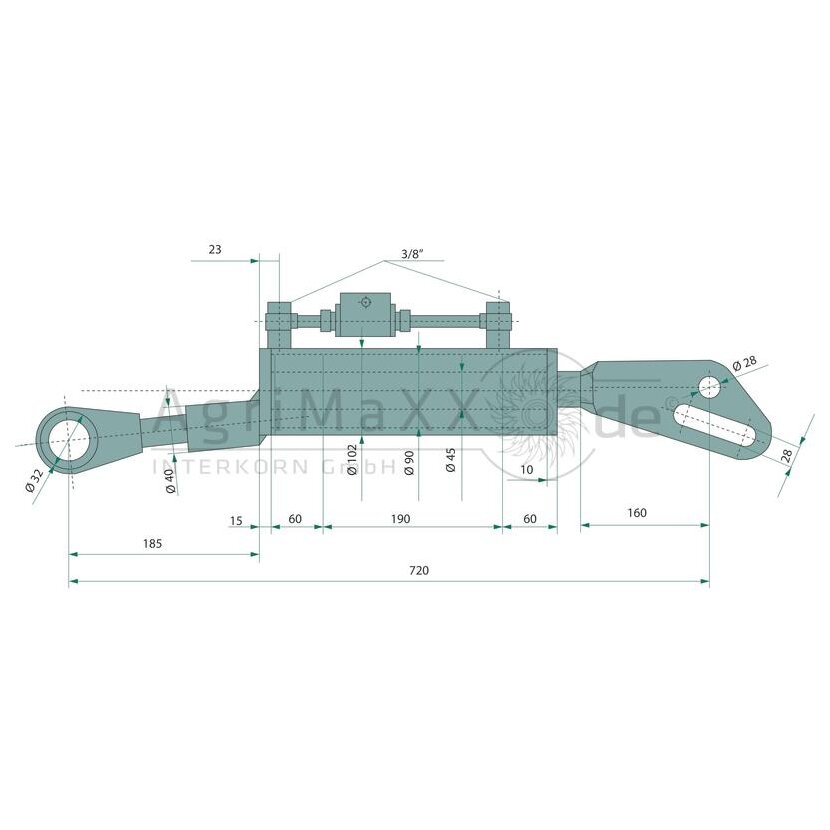 Hydraulische Hubstrebe