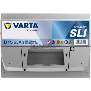 Varta Batterie Silver Dynamic 12 V / 63 Ah - 533086
