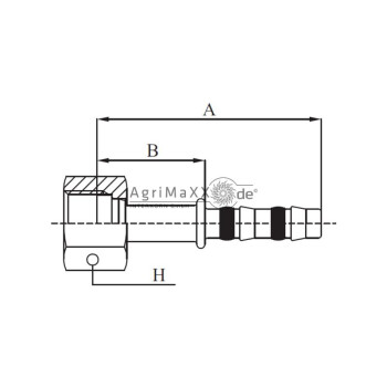 Manuli Fitting gerade ORS IG 9/16”-18-UNF 06 -...