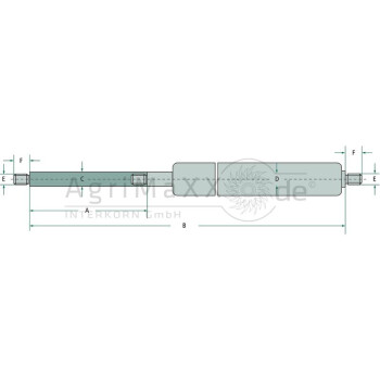 Stabilus Gasdruckdämpfer - 2386SC/0500N/-/ -...