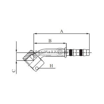 Manuli Fitting 45° ORS IG 1.3/16”-12-UN 12 -...