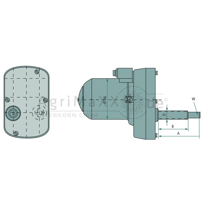 Wischermotor - Durchmesser: 114 mm