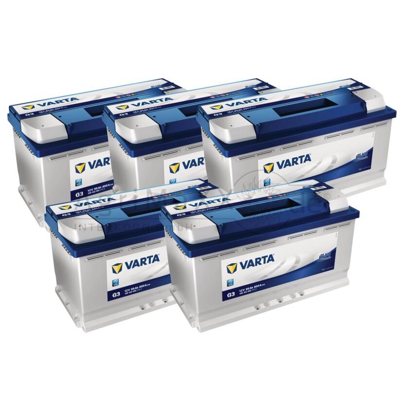 Batterie Blue Dynamic 12 V / 95 Ah - 5 Stück -