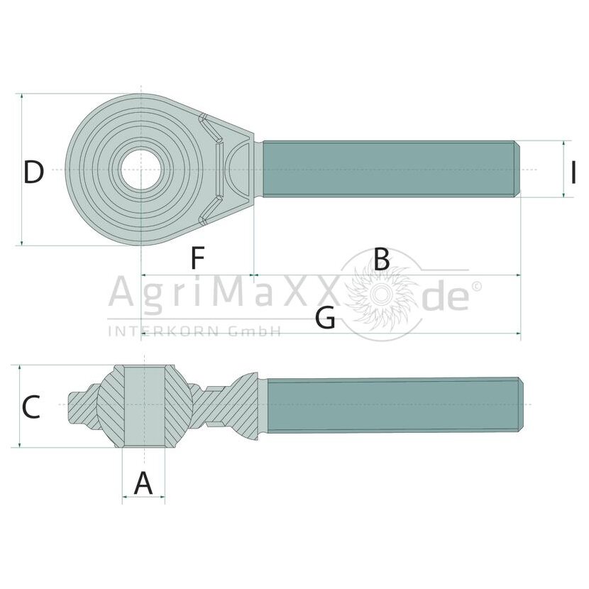Gewindespindel - Durchmesser: 25,4 mm