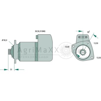 BOSCH Starter 24 V / 5,4 kW - 0986018420