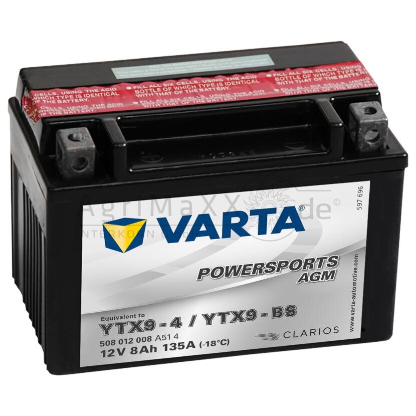 Varta Batterie POWERSPORTS AGM 12 V / 8 Ah - 508012014 I314
