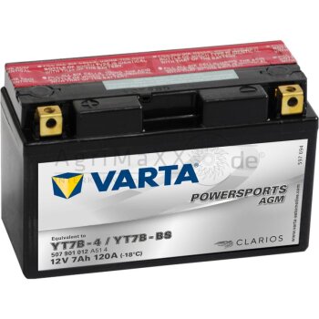 Varta Batterie POWERSPORTS AGM 12 V / 7 Ah - 682360