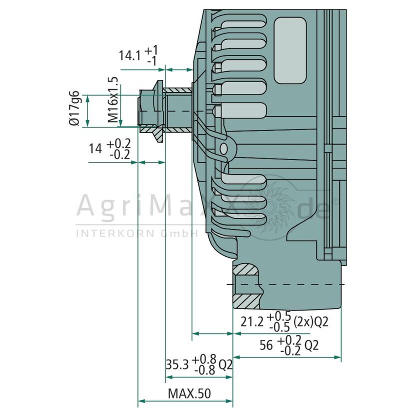 MAHLE Generator 14 V / 150 A - MG 52 - MG 52