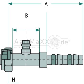 Manuli Fitting gerade IG 1”-14-UNS 12 mit LPV -...