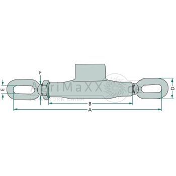 Spannschloss - Durchmesser: 280 - 345 mm