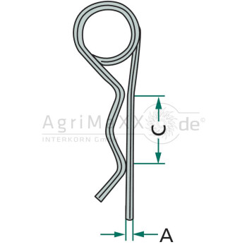 Federstecker-Satz - Durchmesser: 5 mm