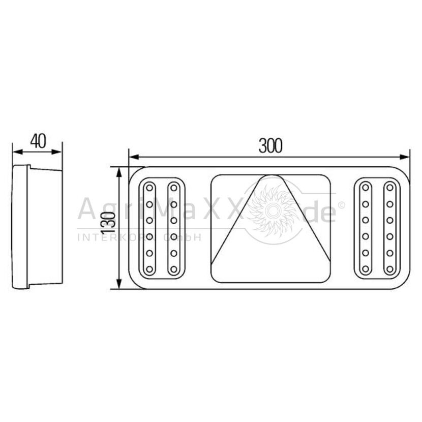 HELLA Heckleuchte, Coluna Voll LED, rechts - 2VP 345 900-021