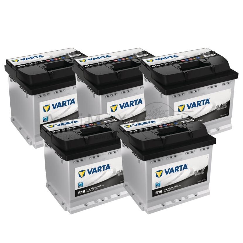 Batterie Black Dynamic 12 V / 45 Ah - 5 Stück -