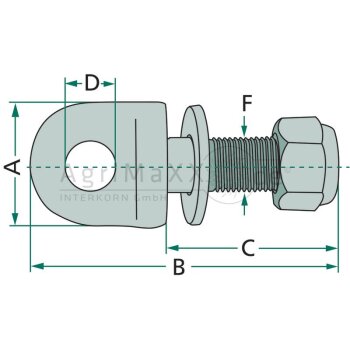 Augenschraube - Durchmesser: 53 mm