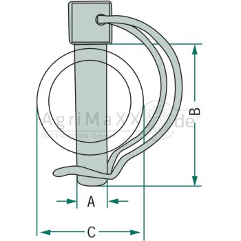 Rohrklappstecker - Durchmesser: 8 mm