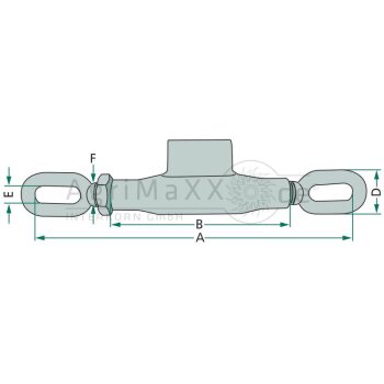 Spannschloss - Durchmesser: 280 - 390 mm