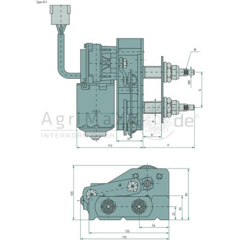 Wischermotor - Durchmesser: 110 mm